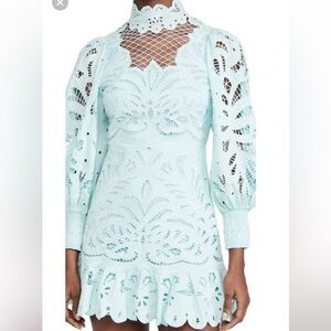 Alice + Olivia Eyelet  Lace Dress Size 4